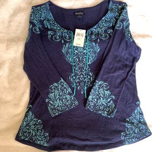 Lucky Brand Womens top XL New with tags